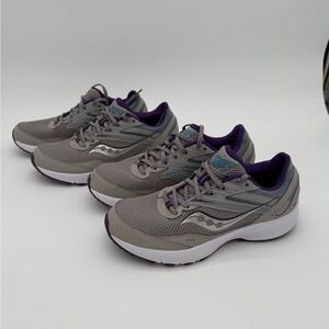 2 Pairs Saucony Women's Gray and Purple Athletic Shoes